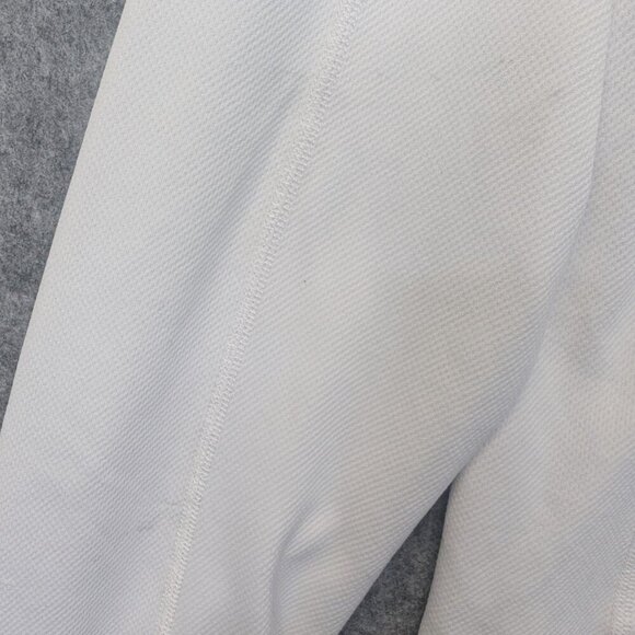 Lululemon men's long sleeve shirt pullover thumbholes white zipper pocket Large - Picture 7 of 12
